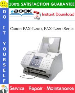 Read Canon Fax L220 Service Manual 