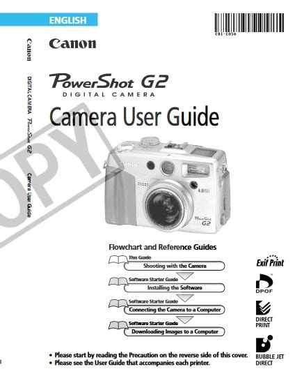 Read Online Canon G2 User Guide 