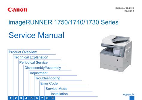 Full Download Canon Imagerunner 1750 1740 1730 Series Service Repair Manual Parts Catalog 