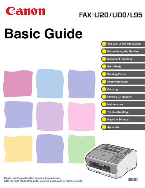 Read Canon L80 User Guide 