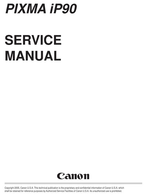 Download Canon Pixma Ip90 Service Manual Parts List Catalog 