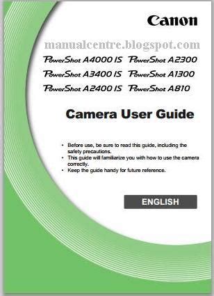 Download Canon Powershot A2300 User Guide 
