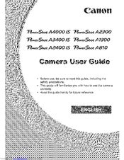 Read Canon Powershot A4000 User Guide 