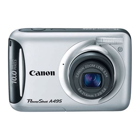 Read Canon Powershot A495 User Guide 