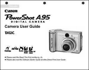 Read Online Canon Powershot A95 Digital Camera Manual File Type Pdf 