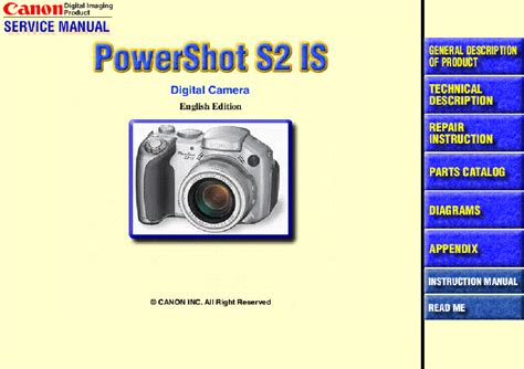 Download Canon Powershot S2 Is User Guide 