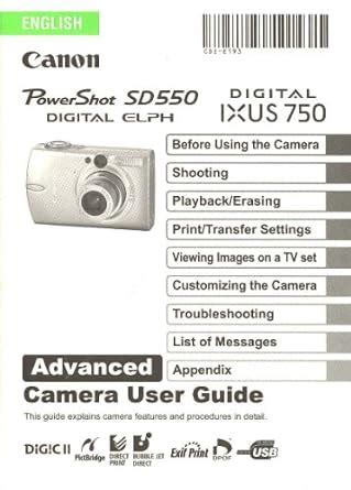 Read Canon Powershot Sd550 User Guide 