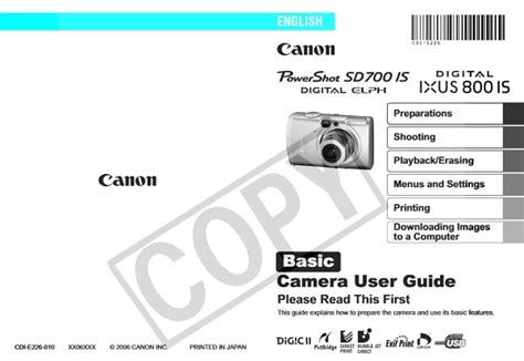 Download Canon Powershot Sd700 User Guide 