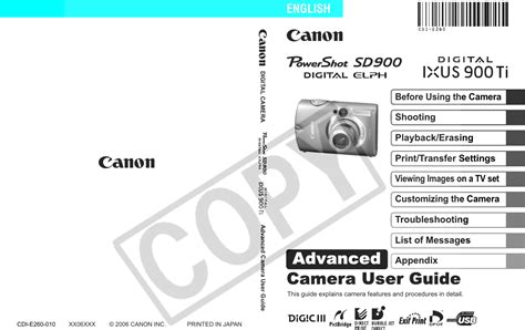 Full Download Canon Powershot Sd900 User Guide 