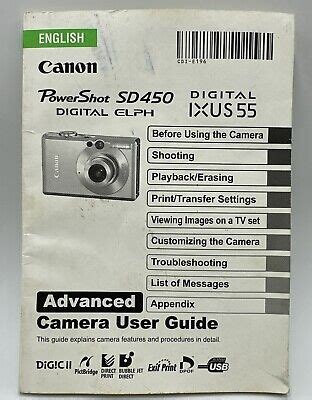 Full Download Canon Sd450 User Guide 