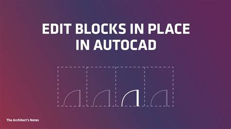 cant edit block in place autocad