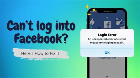 Cant Log Into Facebook