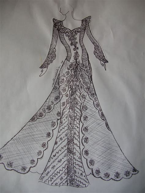 Cantik 15 Sketsa Desain Gaun Yang Kreatif Dan Gambar Desain Baju - Gambar Desain Baju