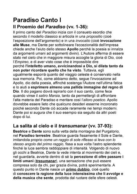 Canto 1 Paradiso