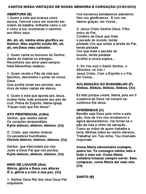 Canto Na Missa