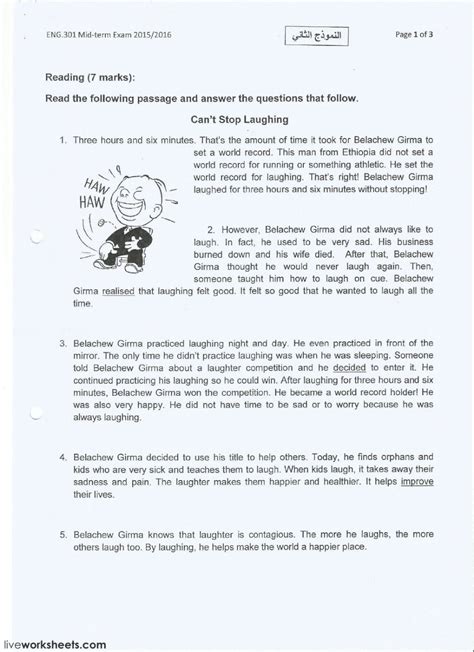 Canu0027t Stop Laughing Interactive Worksheet Science World Magazine Worksheets - Science World Magazine Worksheets