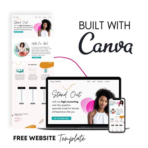 Canva Website Template