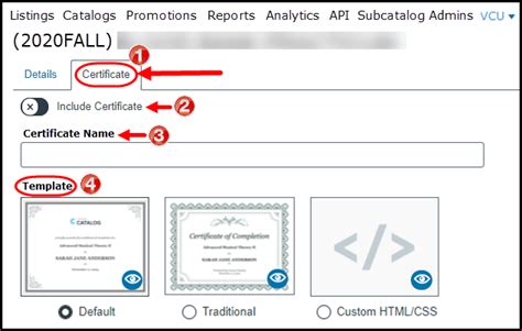 Canvas Catalog Certificate Based On Quiz Completion