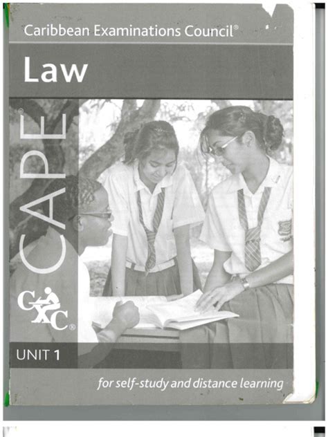 cape law unit 1 cxc study guide