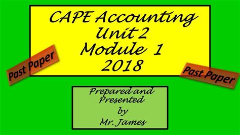 Download Cape Accounts Unit 2 Solutions 