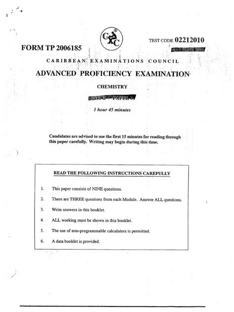 Full Download Cape Chemistry Past Paper Solutions 