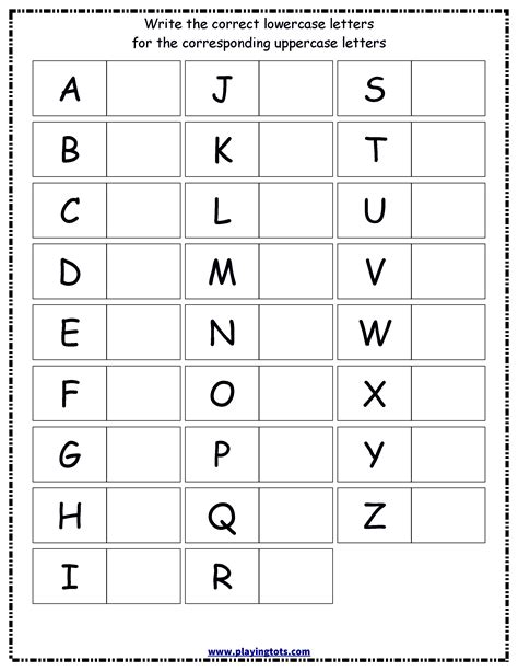 Capital And Small Letter Worksheets For Kindergarten Capital And Small Letters With Pictures - Capital And Small Letters With Pictures