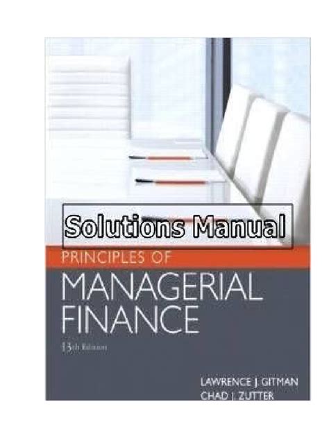 Capital Budgeting Solutions Gitman
