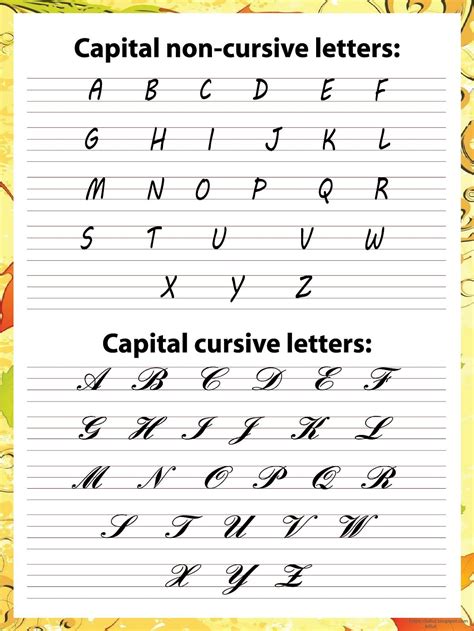 Capital Cursive A To Z Medium Cursive Capital Letters Chart - Cursive Capital Letters Chart