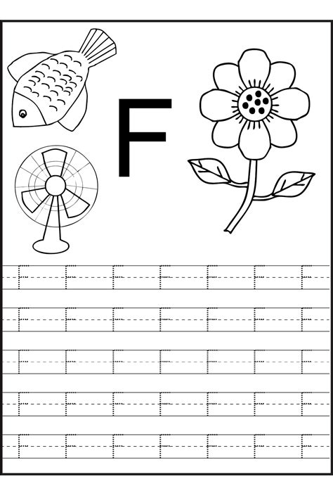 Capital Letter F Tracing Worksheet Letter F Tracing Sheet - Letter F Tracing Sheet