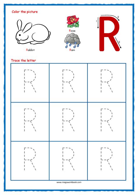 Capital Letter R Tracing Worksheet Letter R Tracing Worksheet - Letter R Tracing Worksheet