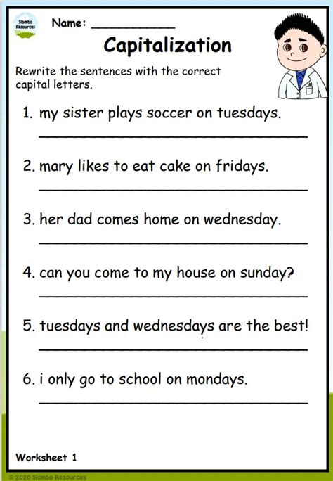 Capitalization Worksheets 2nd Grade In 2023 Worksheets Free Capitalization Grade 2 Worksheet - Capitalization Grade 2 Worksheet