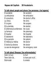 Capitulo 5b El Accidente De Diego Workbook Answers