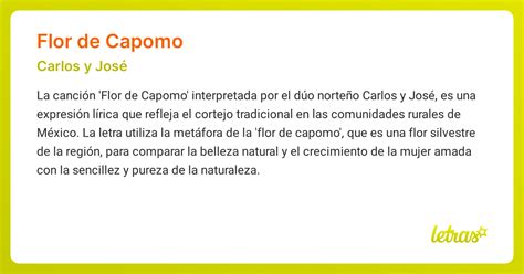 capomo de flor