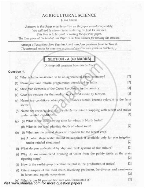 Read Caps Agricultural Science Grade10 Questions To Be Expected On Today S Question Paper Gert Sibande District 
