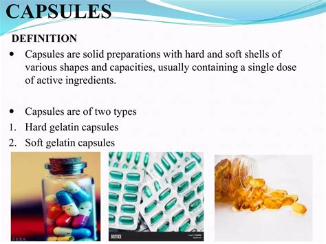 Capsule Definition Pharmacy
