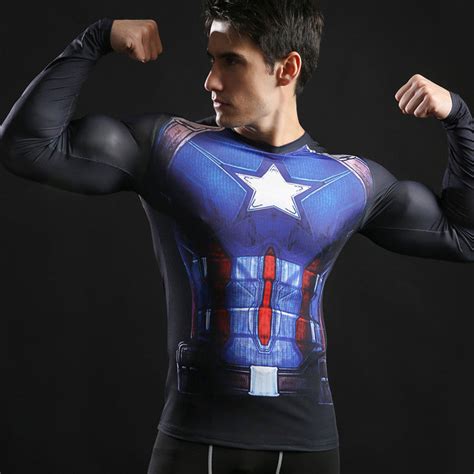 captain america compression shirt for sale eBay