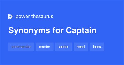 Captain  Definition Meaning Amp Synonyms  Vocabularycom - Captain