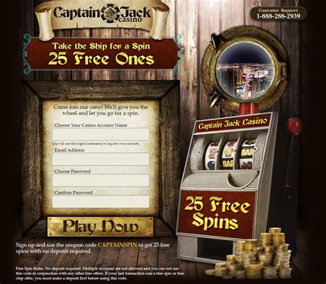 captain jack casino free spin codes