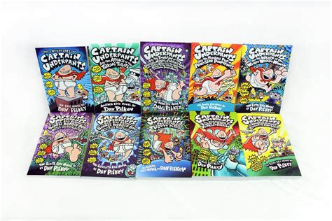 Captain Underpants: 10 Book Set