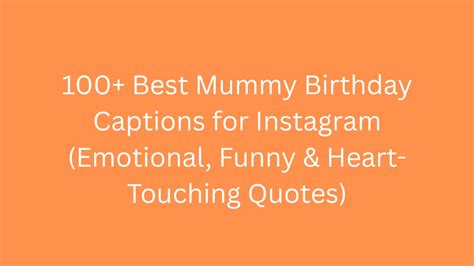 Caption For Mummy