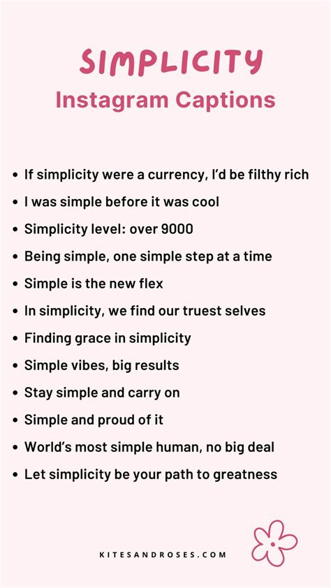 Caption For Simplicity