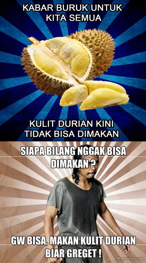 caption lucu tentang durian