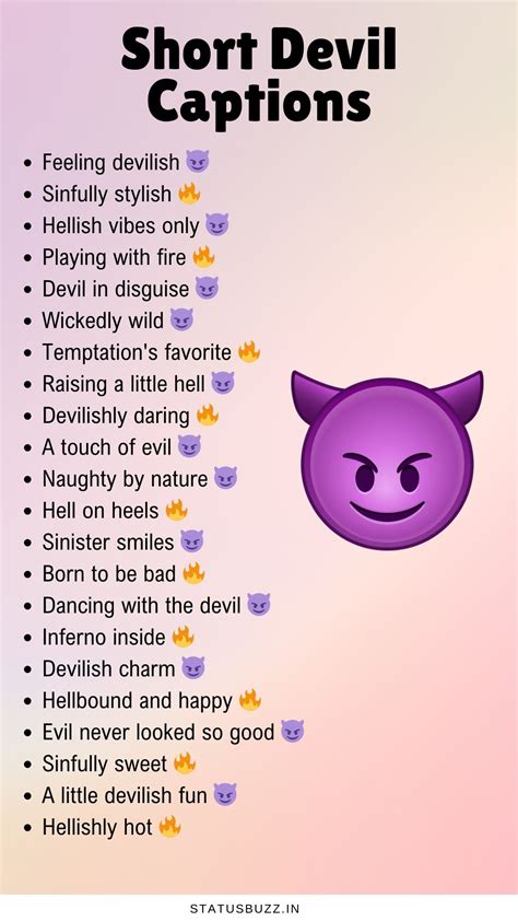 Captions For Devil