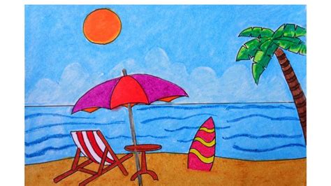 Captivating Summer Season Drawing Ideas Pinterest Drawing Of Summer Season With Colour - Drawing Of Summer Season With Colour