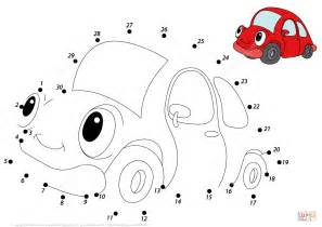Car Dot To Dot Free Printable Coloring Pages Car Dot To Dot - Car Dot To Dot