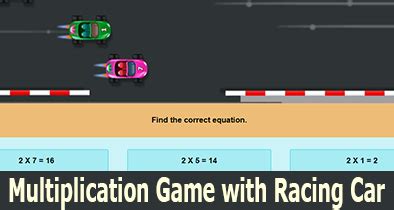 Car Racing Multiplication Game Turtle Diary Math Car Race - Math Car Race