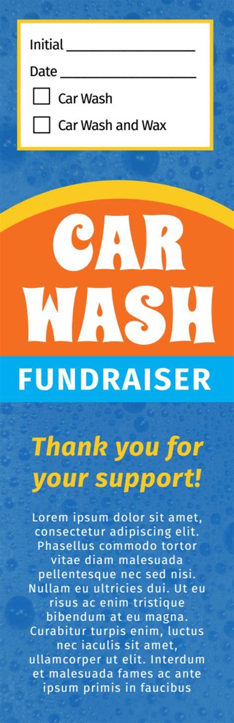 car wash tickets template