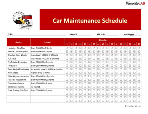 Read Online Car Scheduled Maintenance Guide 
