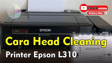 cara cleaning printer epson l310