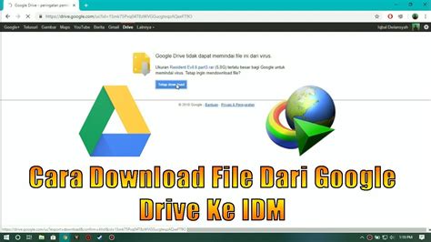 cara download video dari google drive
